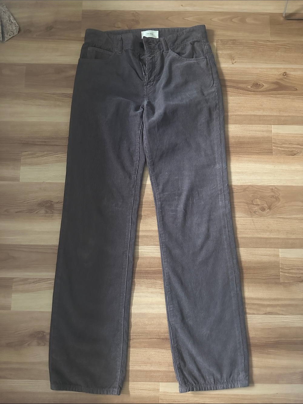 The Row Straight-Leg Jeans in Charcoal